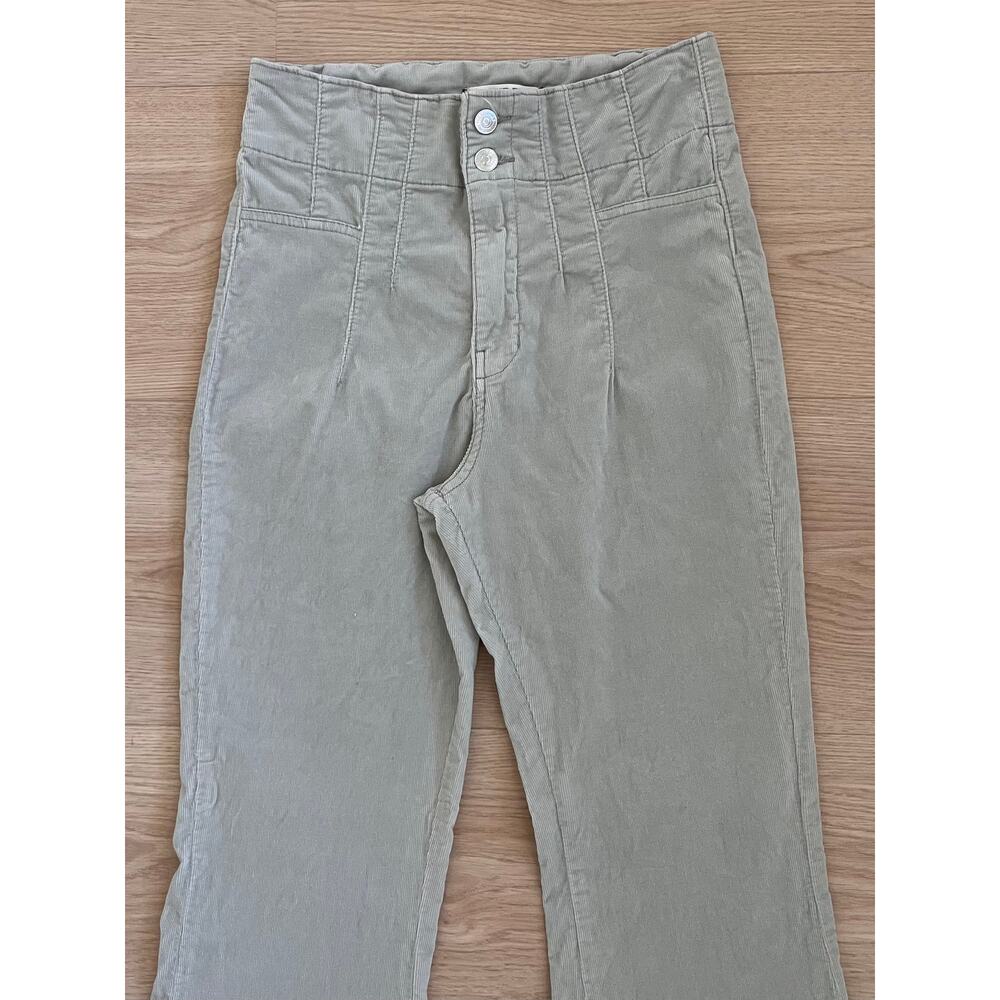 Free People We The Free Jayde Corduroy Flare Pants Women's Size 28 Ivory - Picture 7 of 12
